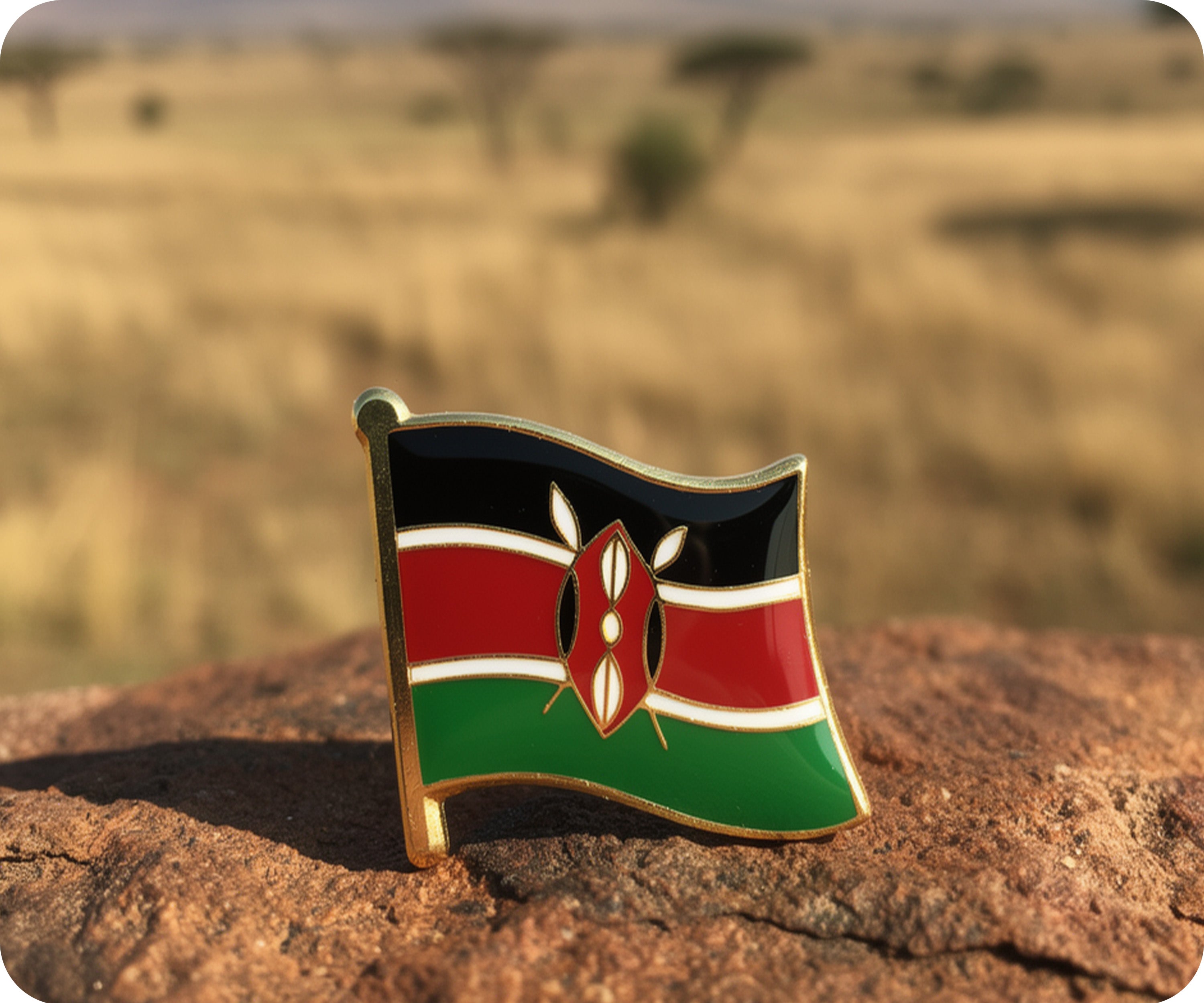 Kenya Flag Pin Badge