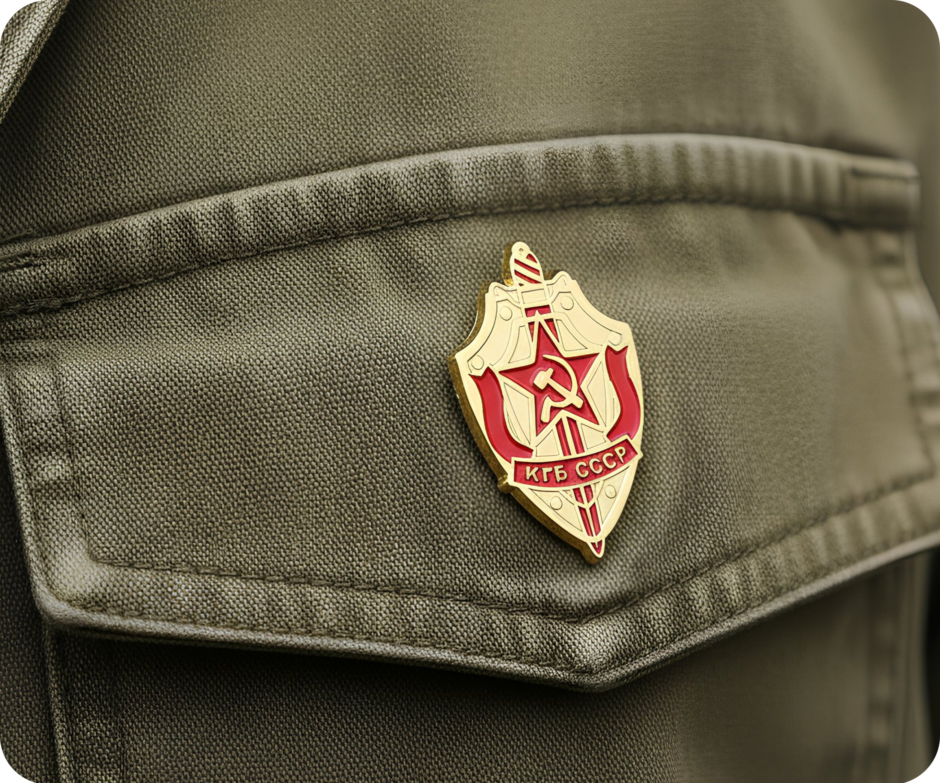 KGB of the USSR (Комитет государственной безопасности СССР), the Committee for State Security Pin Badge