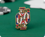 King Card Suits Poker Pin Badge