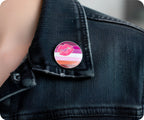 Lesbian Kiss Lipstick Pin Badge