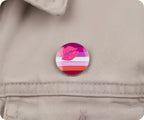 Lesbian Kiss Lipstick Pin Badge