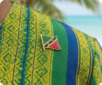 Saint St Kitts & Nevis Flag Pin Badge