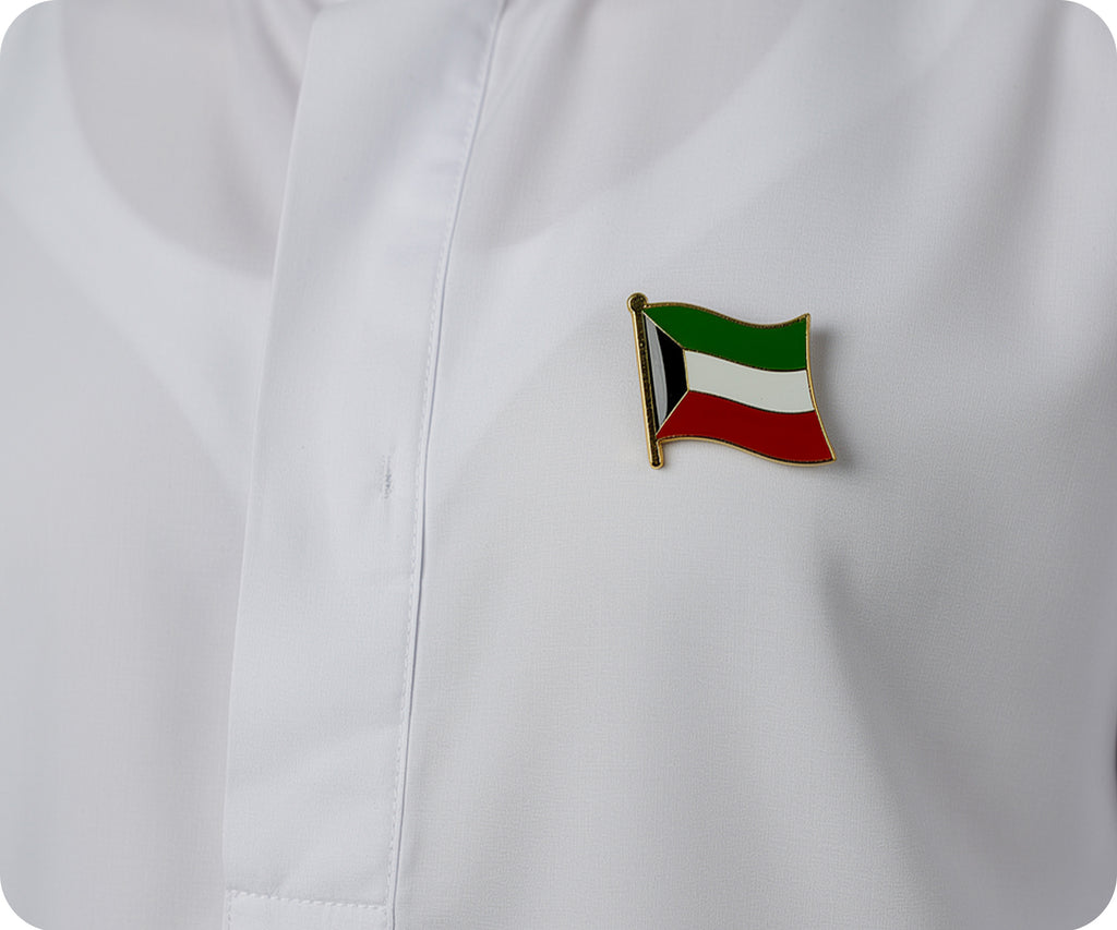 Kuwait Flag Pin Badge