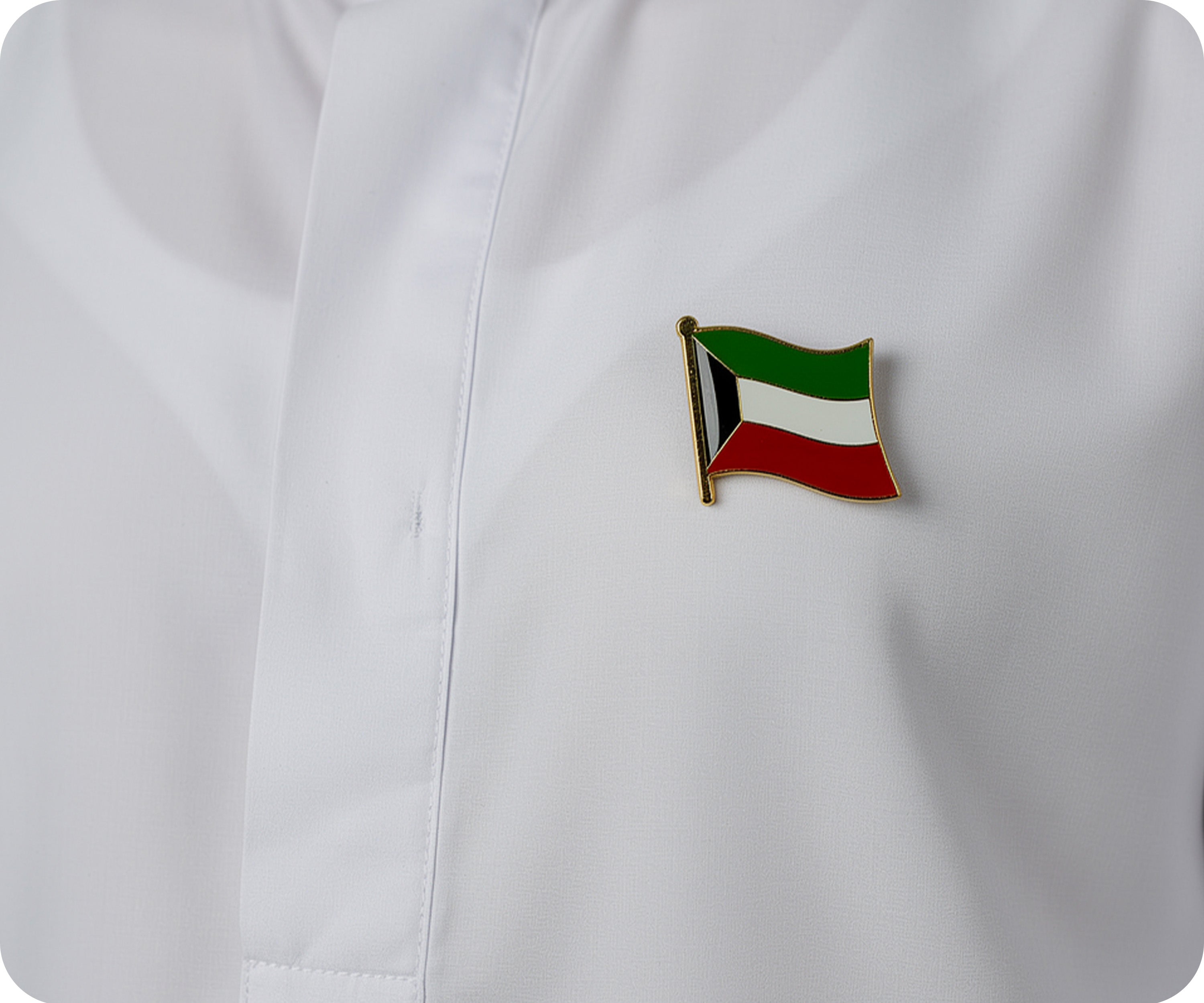 Kuwait Flag Pin Badge