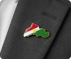 Kurdistan Country Shape Pin Badge