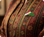 Kurdistan Country Shape Pin Badge