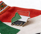 Sudan Country Shape Pin Badge