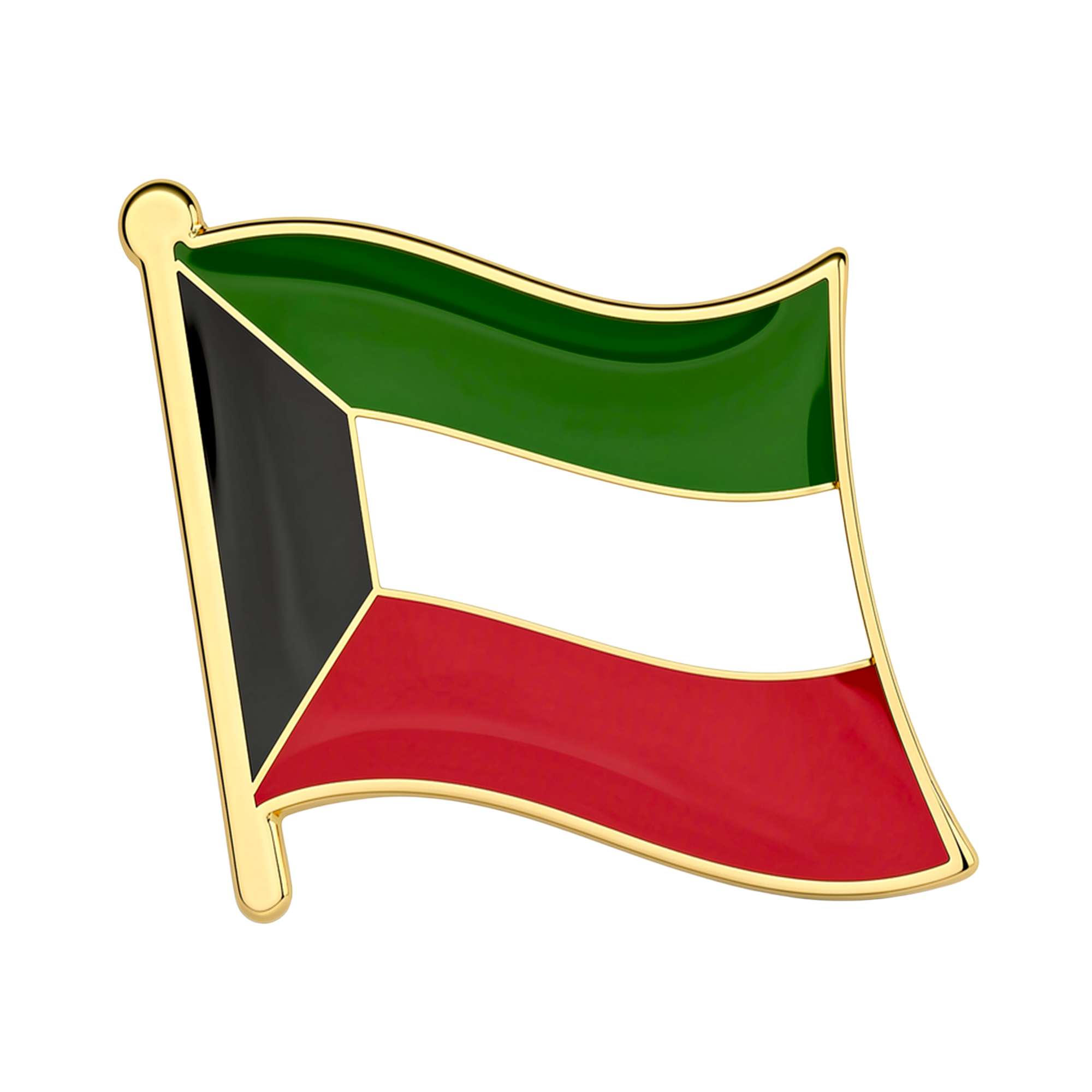 Pin con la bandera de Kuwait Imagen principal del producto