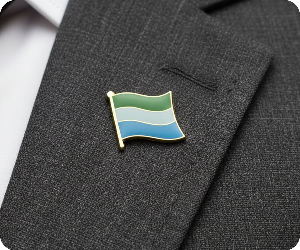 Sierra Leone Flag Pin Badge