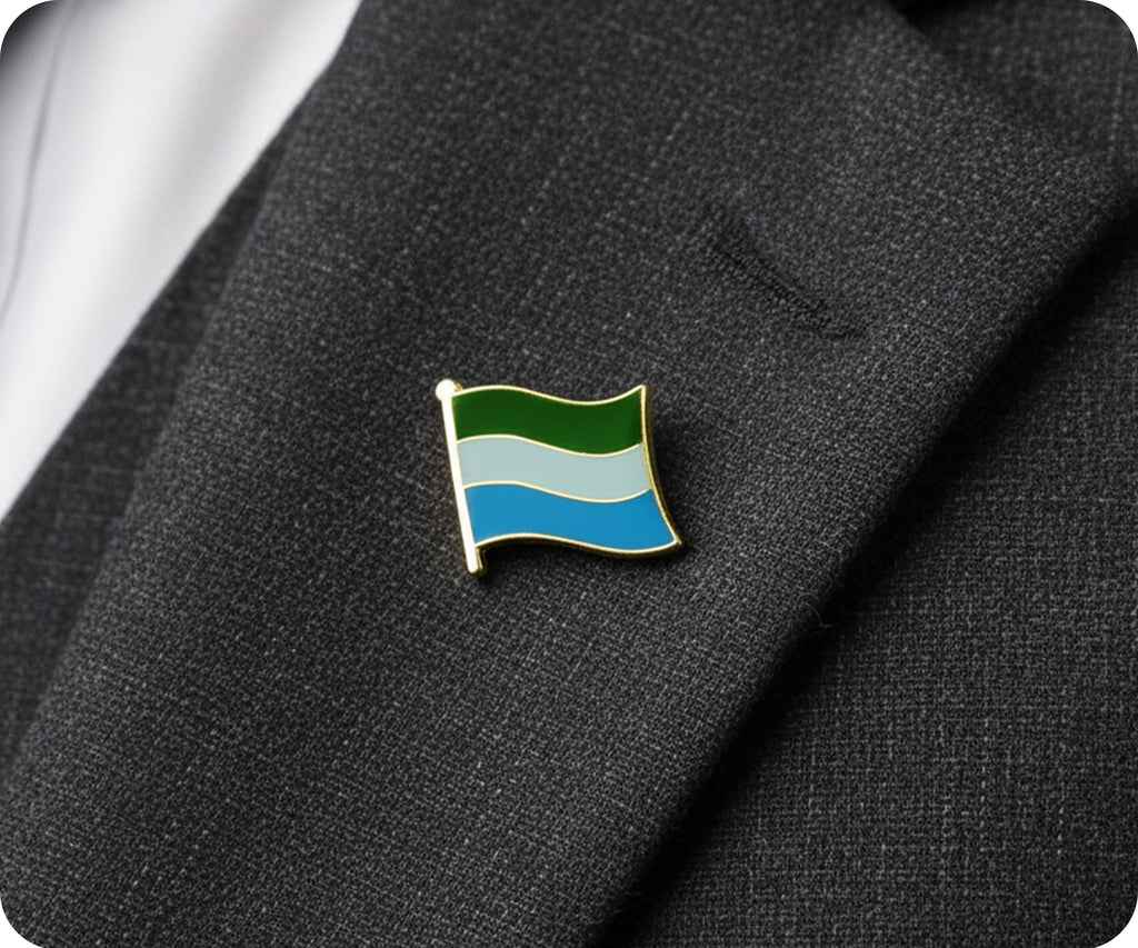 Sierra Leone Flag Pin Badge