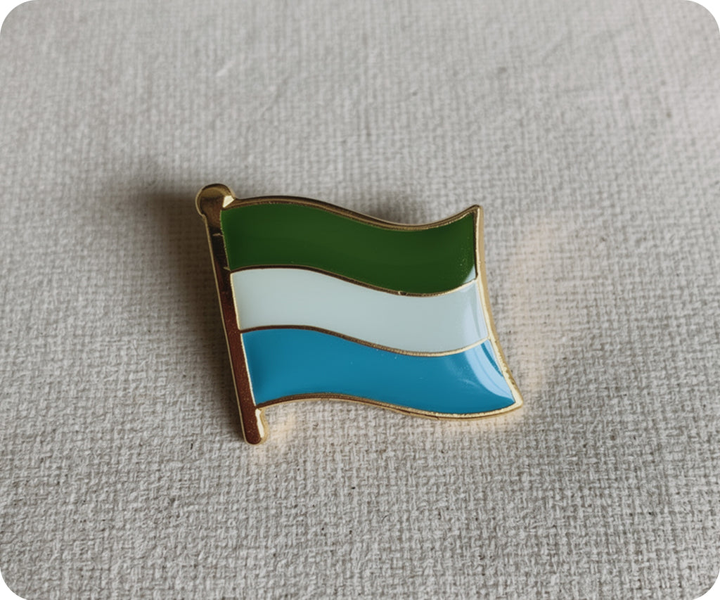 Sierra Leone Flag Pin Badge