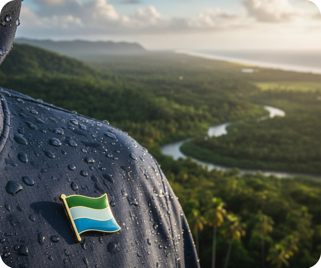 Sierra Leone Flag Pin Badge