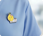 Insignia Divertida de Enfermera de Comida Médica de Limonada