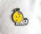 Insignia Divertida de Enfermera de Comida Médica de Limonada