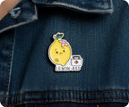 Insignia Divertida de Enfermera de Comida Médica de Limonada
