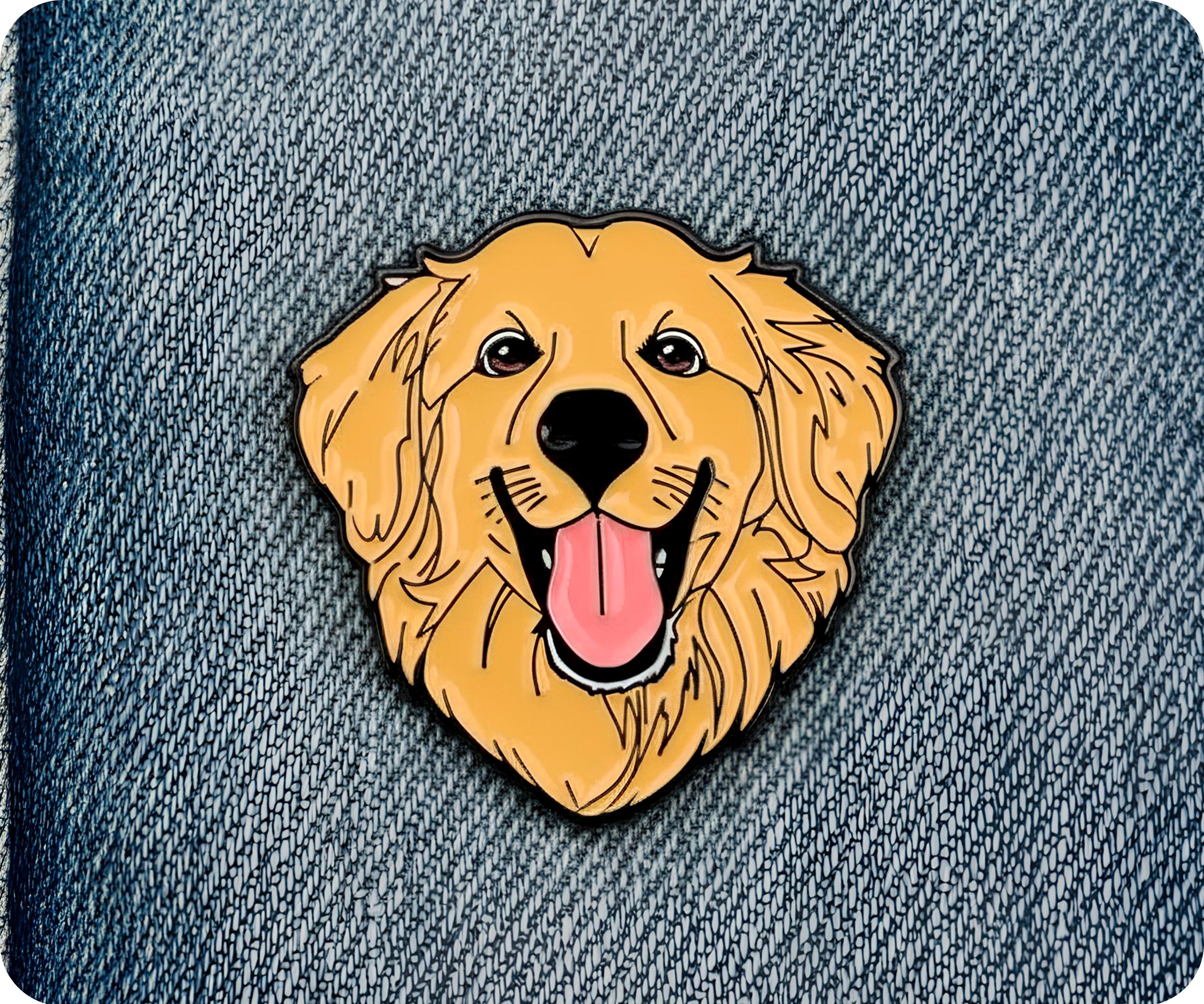 Labrador Dog Pin Badge