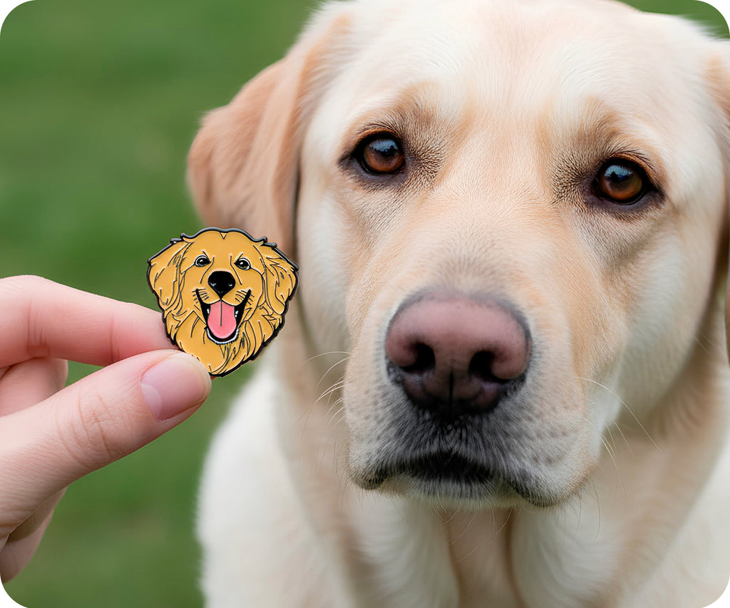 Labrador Dog Pin Badge