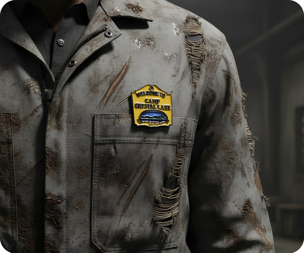 Welcome To Camp Crystal Lake Pin Badge
