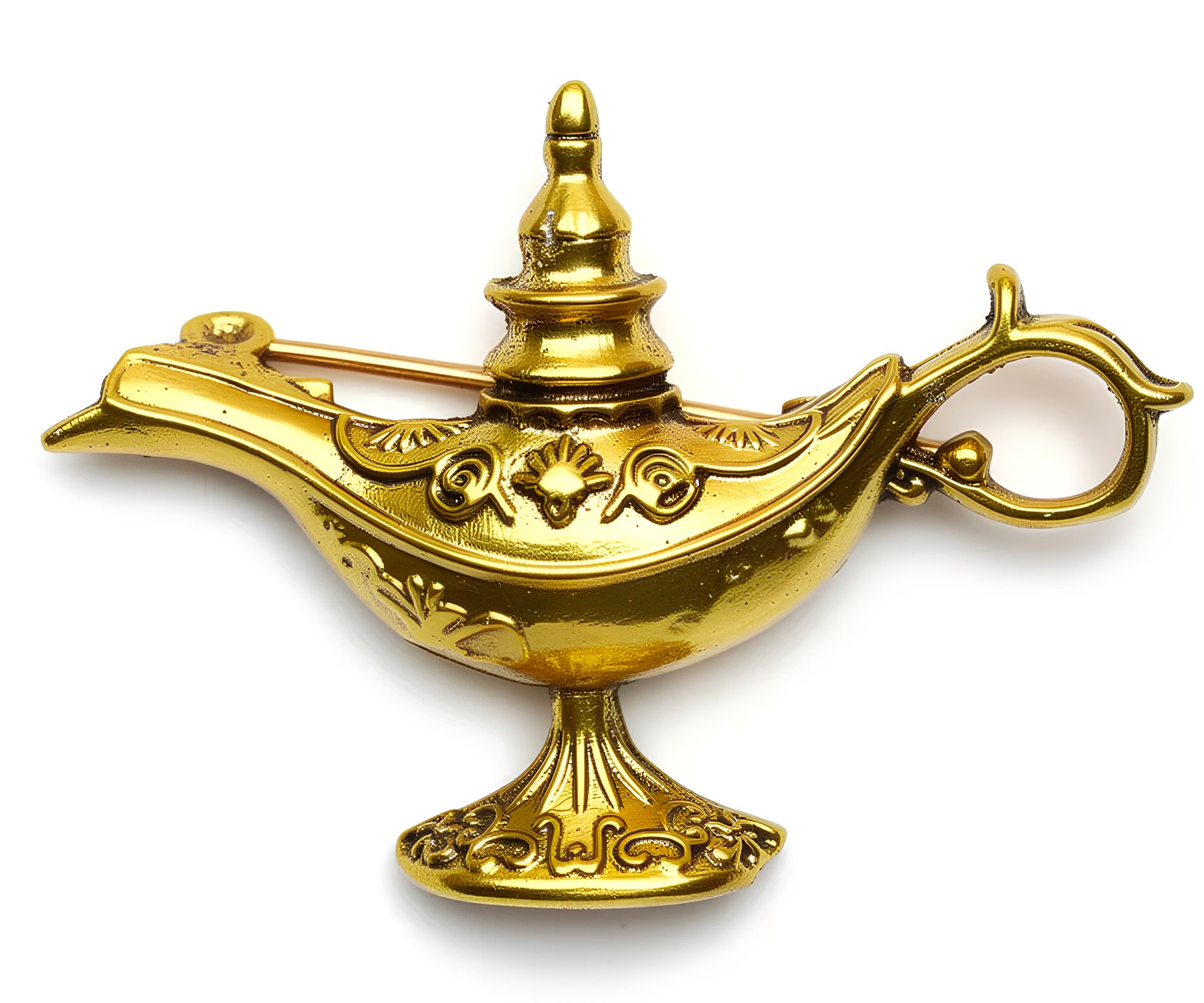 Magic Golden Lamp Pin Badge