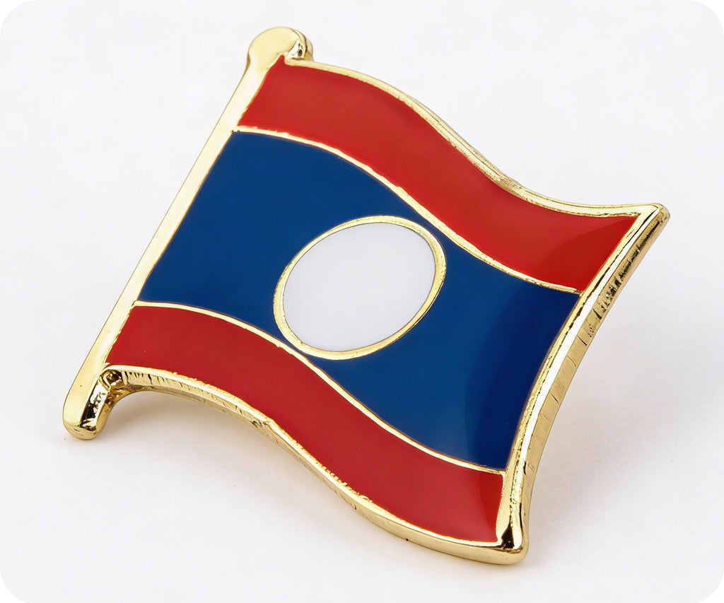 Laos Flag Pin Badge