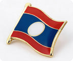 Laos Flag Pin Badge
