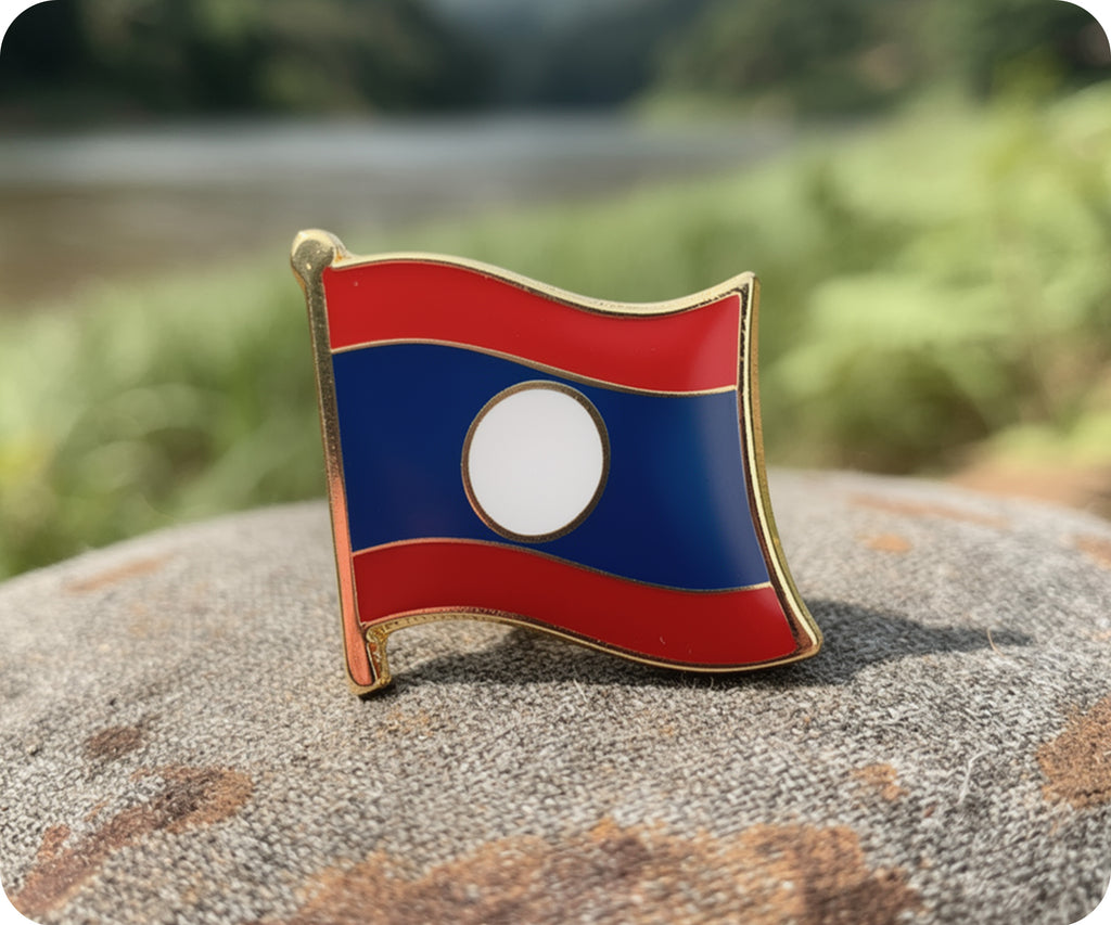 Laos Flag Pin Badge