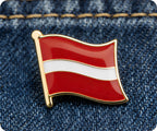 Latvia Flag Pin Badge