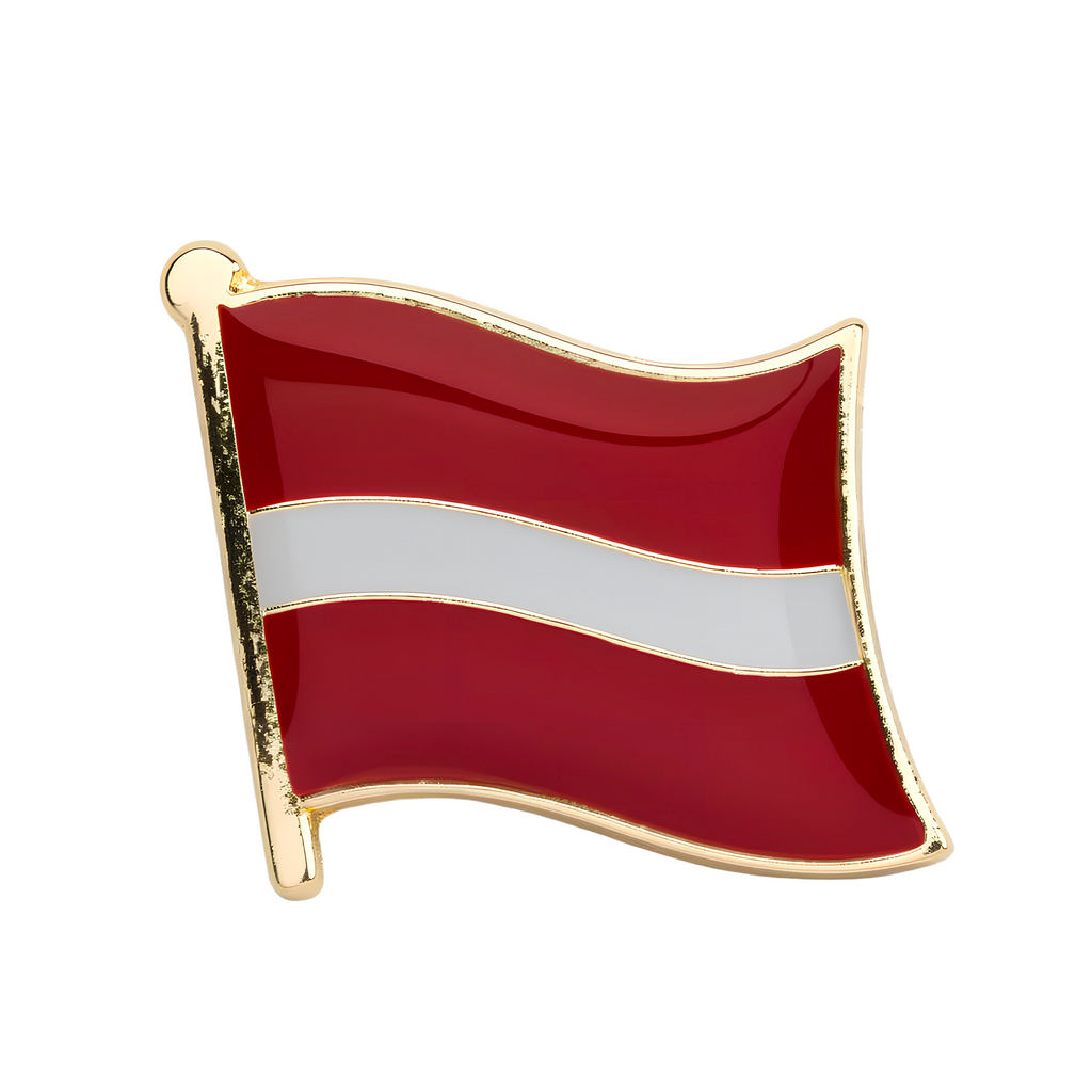 Latvia Flag Pin Badge