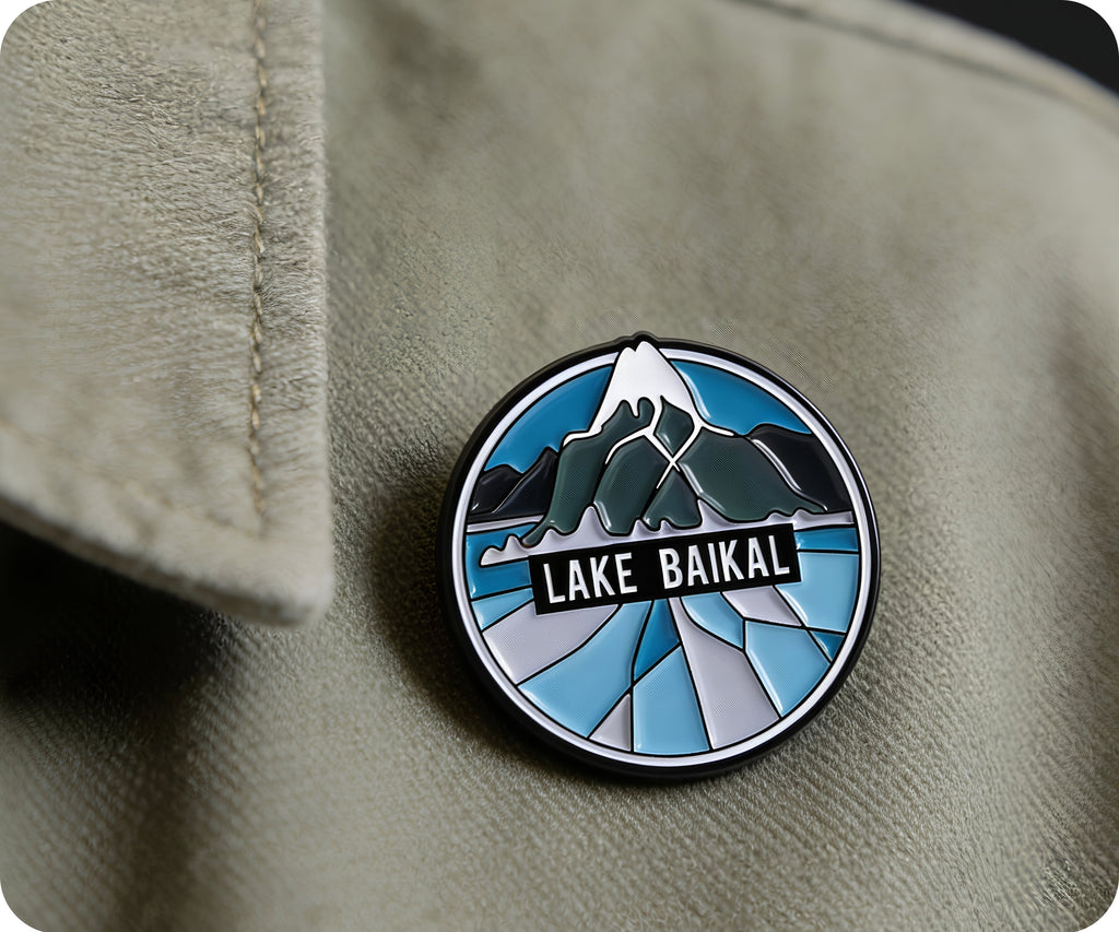 Insignia de alfiler con el sello del lago Baikal, Rusia