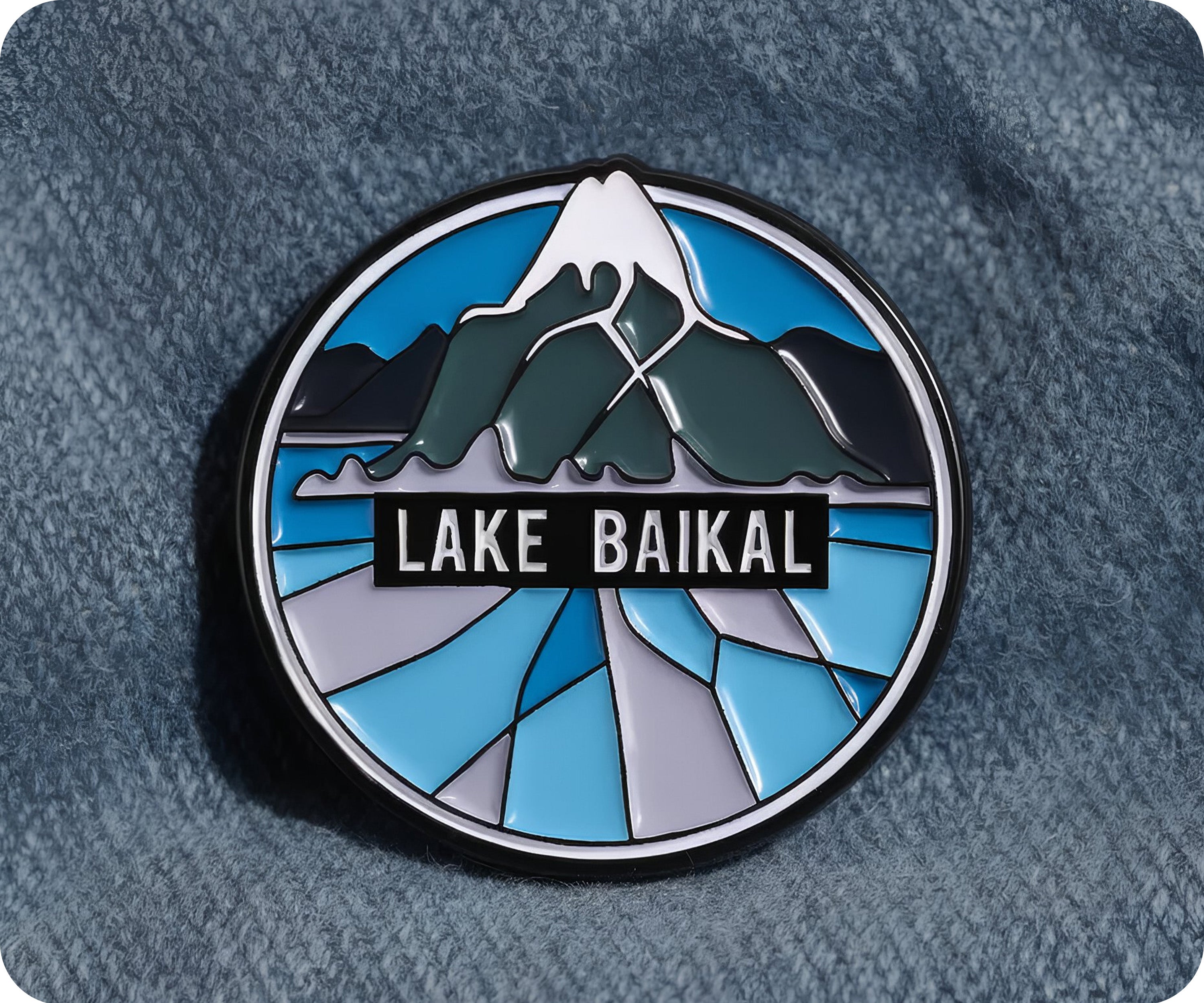 Insignia de alfiler con el sello del lago Baikal, Rusia