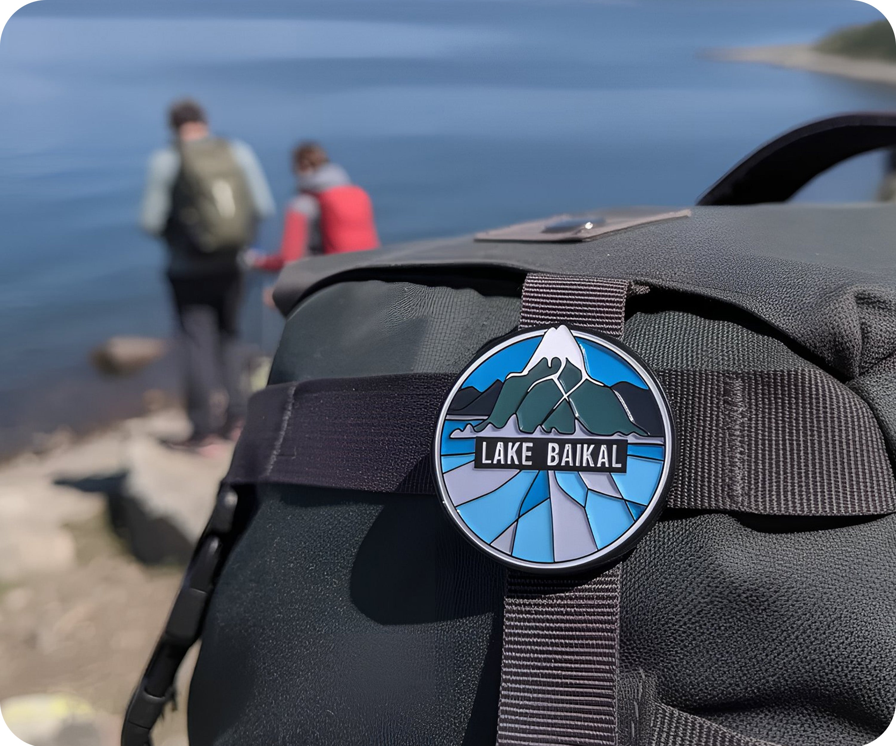 Insignia de alfiler con el sello del lago Baikal, Rusia