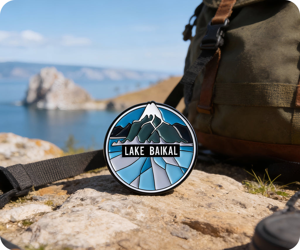 Insignia de alfiler con el sello del lago Baikal, Rusia