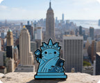 Estatua de la Libertad Gato Gatitos Divertido Pin Insignia