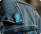 Estatua de la Libertad Gato Gatitos Divertido Pin Insignia