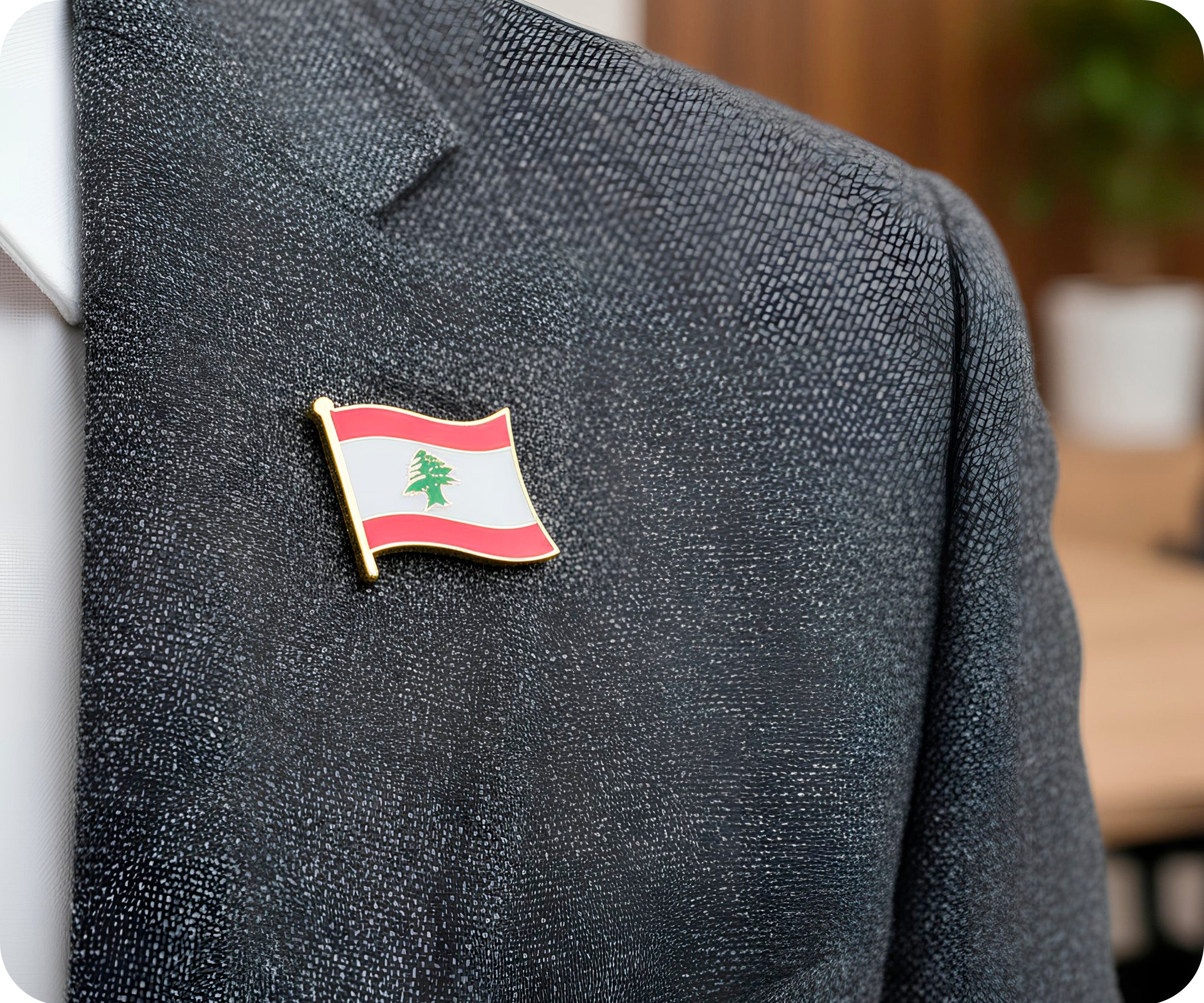 Lebanon Flag Pin Badge