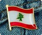 Lebanon Flag Pin Badge