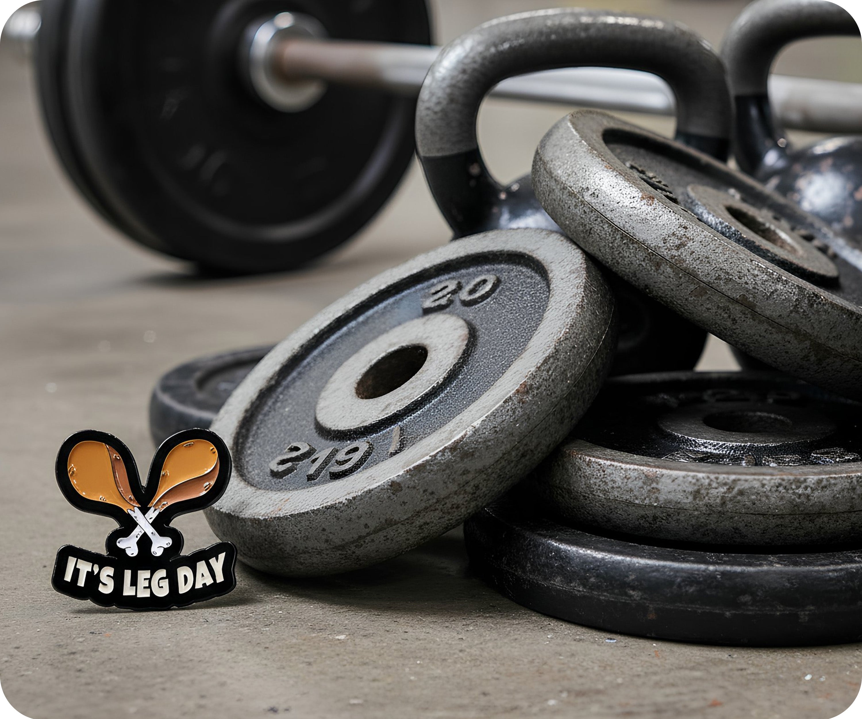 It's Leg Day Pin Badge