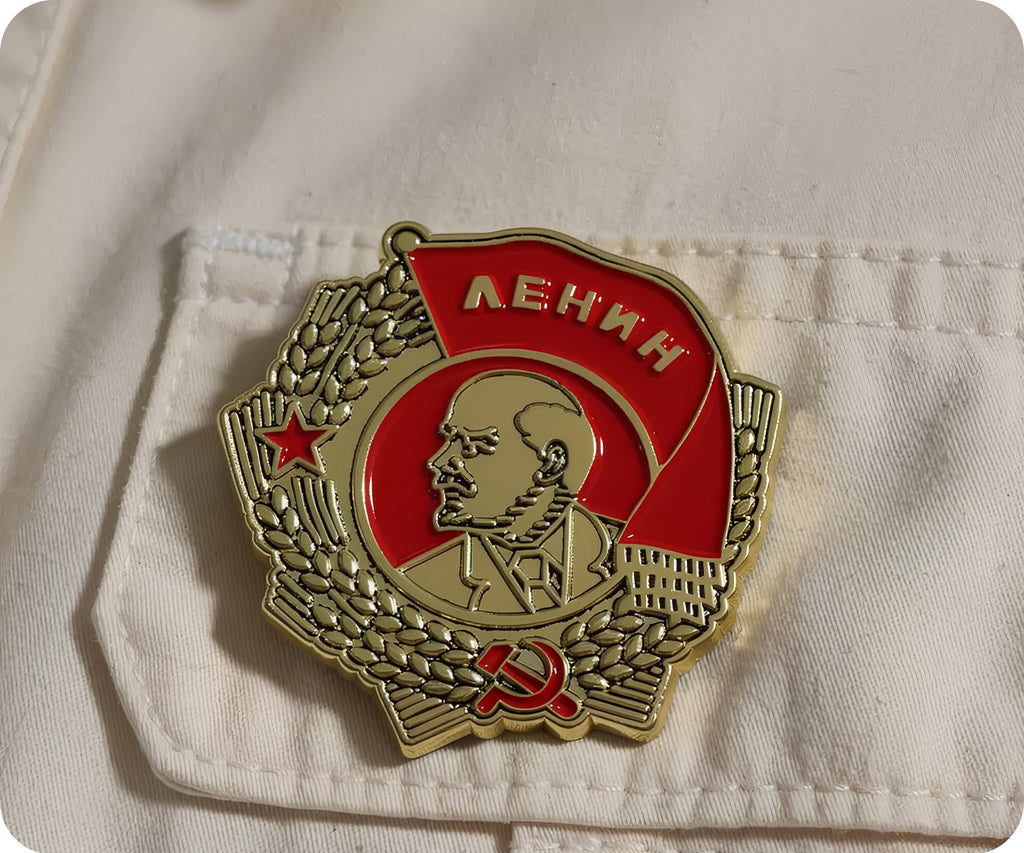Lenin Soviet USSR Russia Communist Pin Badge