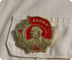 Lenin Soviet USSR Russia Communist Pin Badge