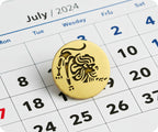 Leo Zodiac Sign Pin Badge