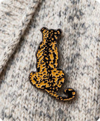 Leopard Enamel Lapel Pin Badge