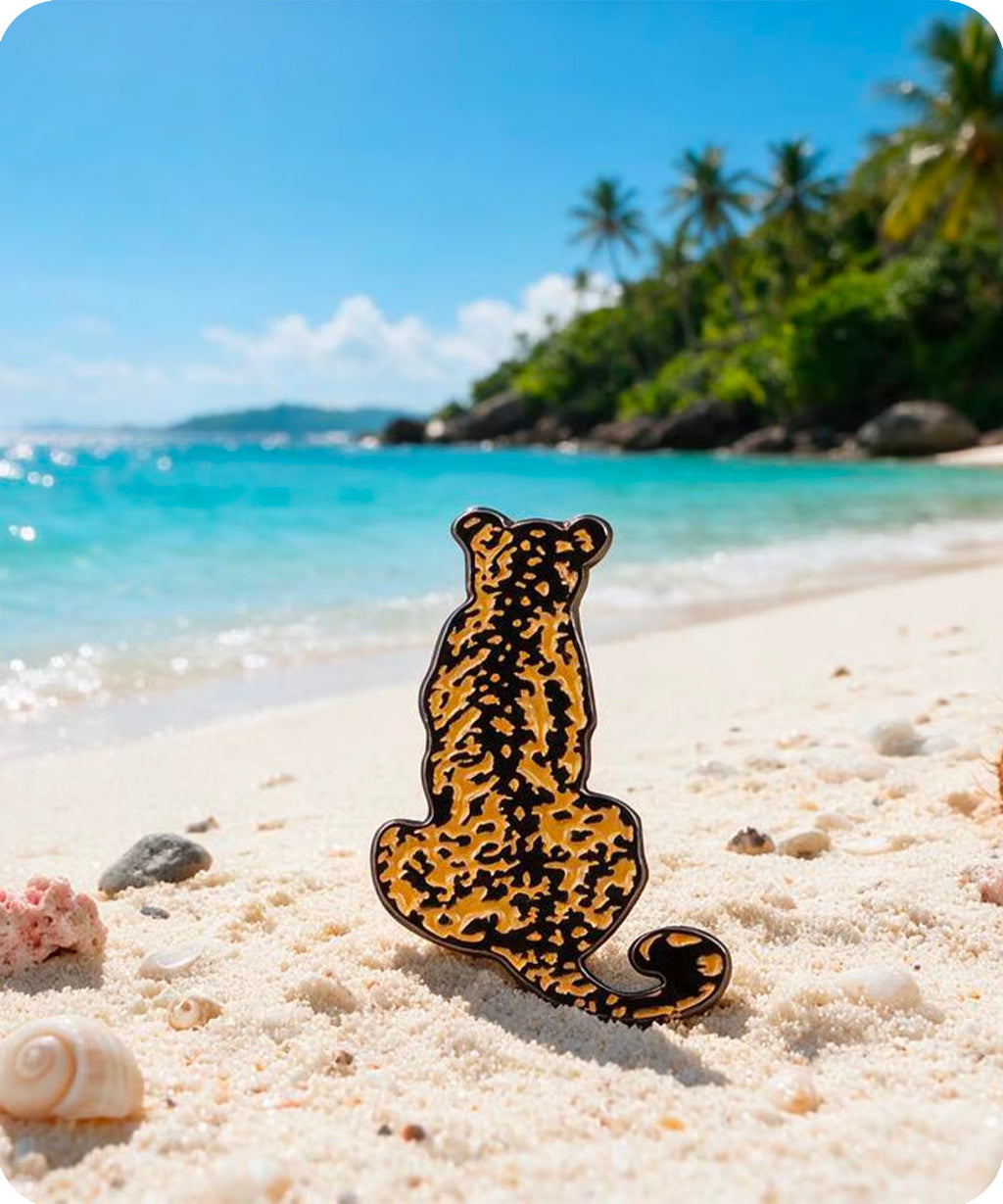 Leopard Enamel Lapel Pin Badge