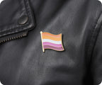 Lesbian Flag Pin Badge