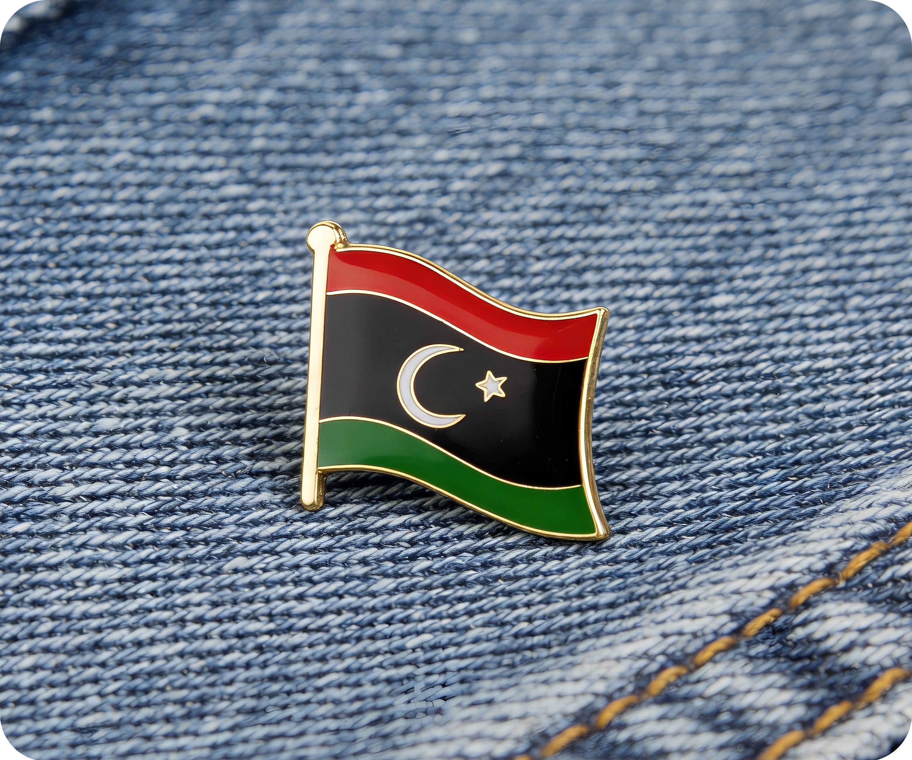 Libya Flag Pin Badge