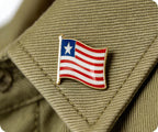 Liberia Flag Pin Badge
