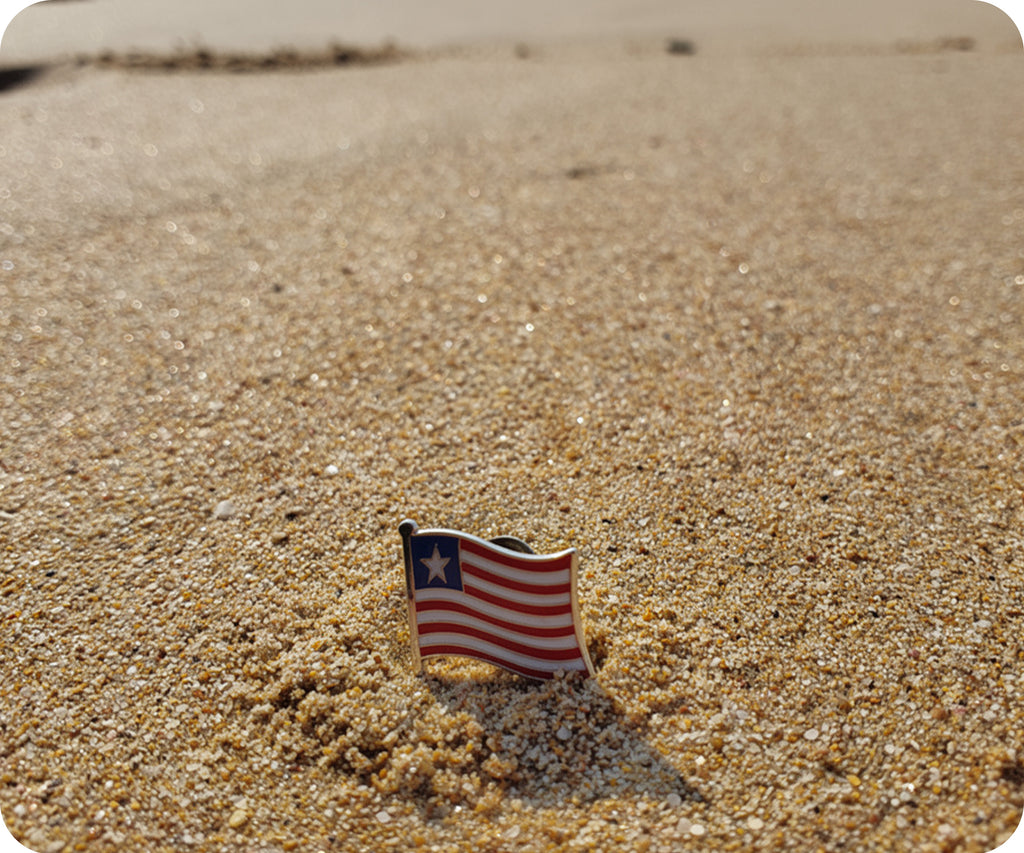 Liberia Flag Pin Badge