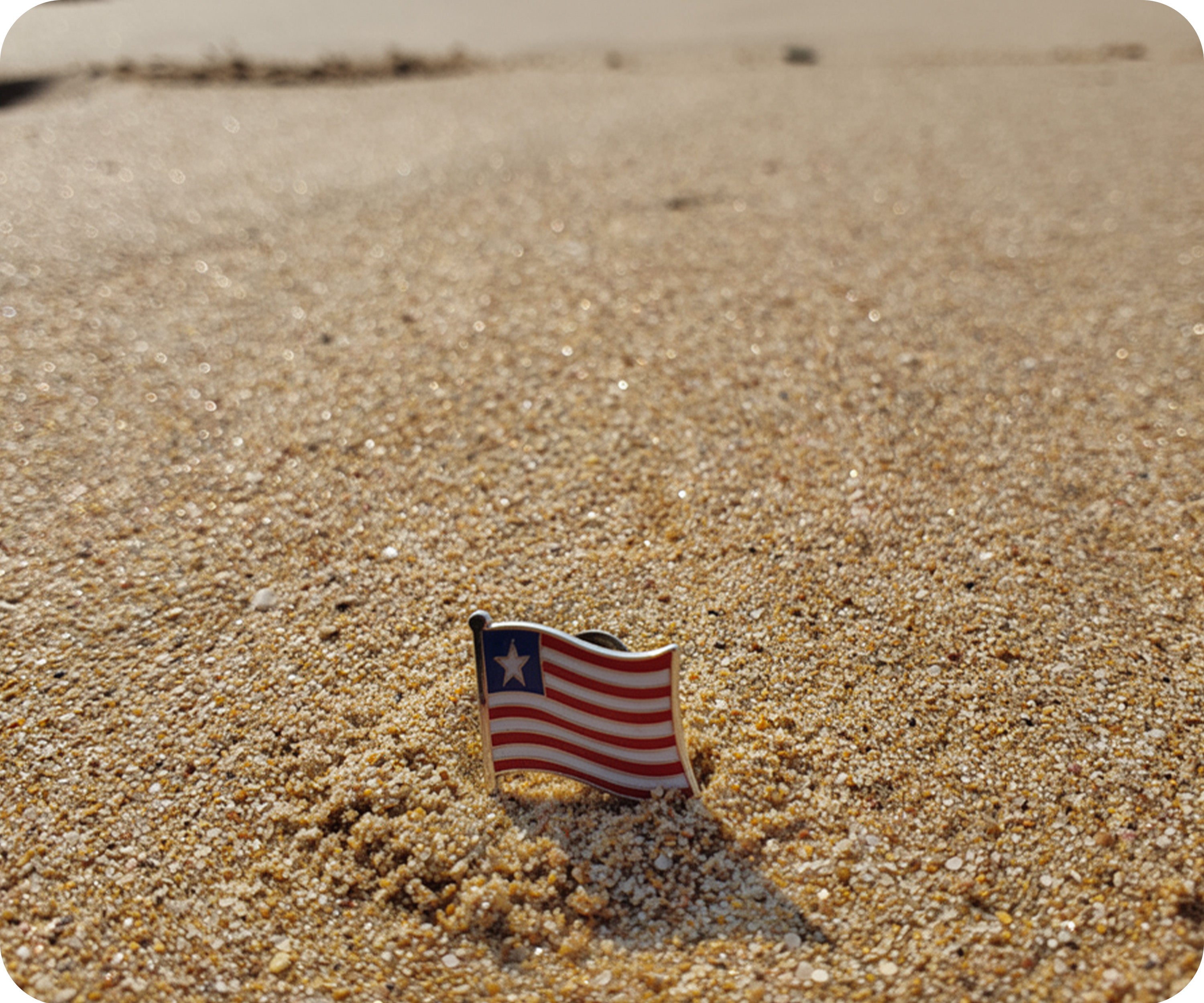 Liberia Flag Pin Badge