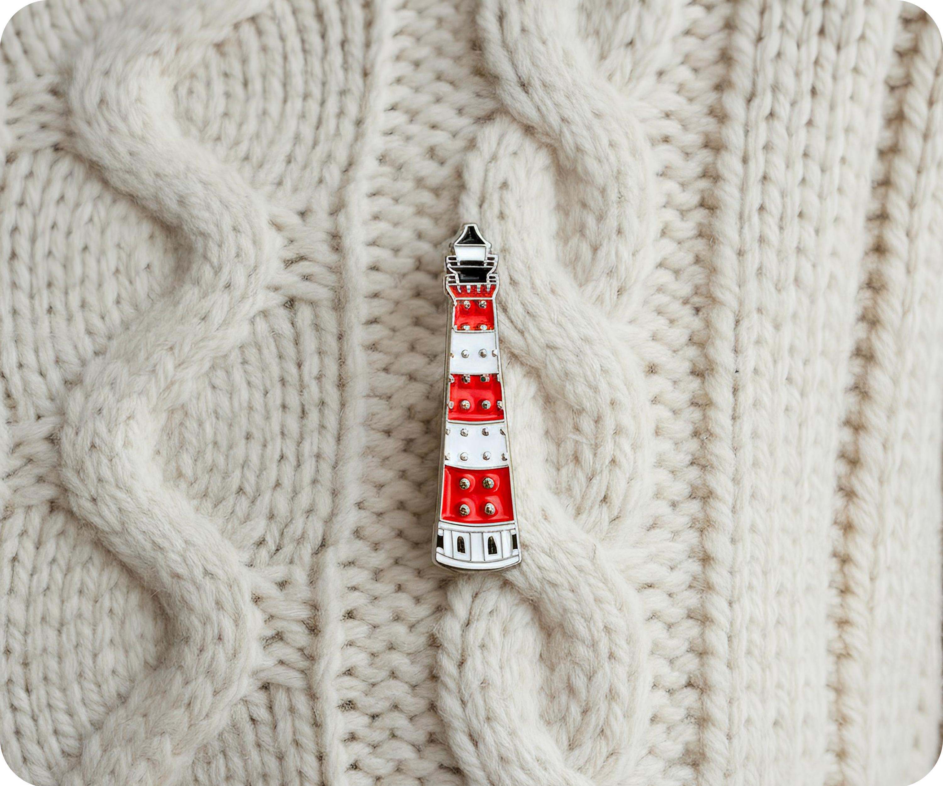Pin con forma de faro Imagen secundaria del producto