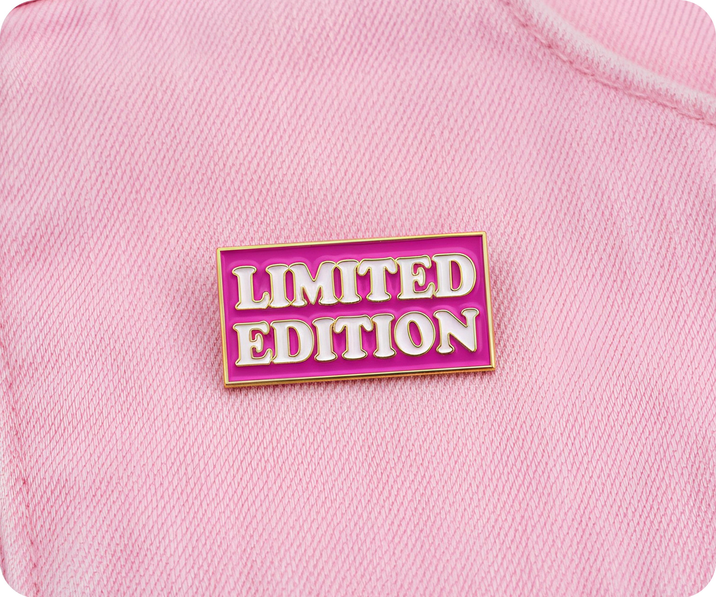 Limited Edition Pink Pin Badge
