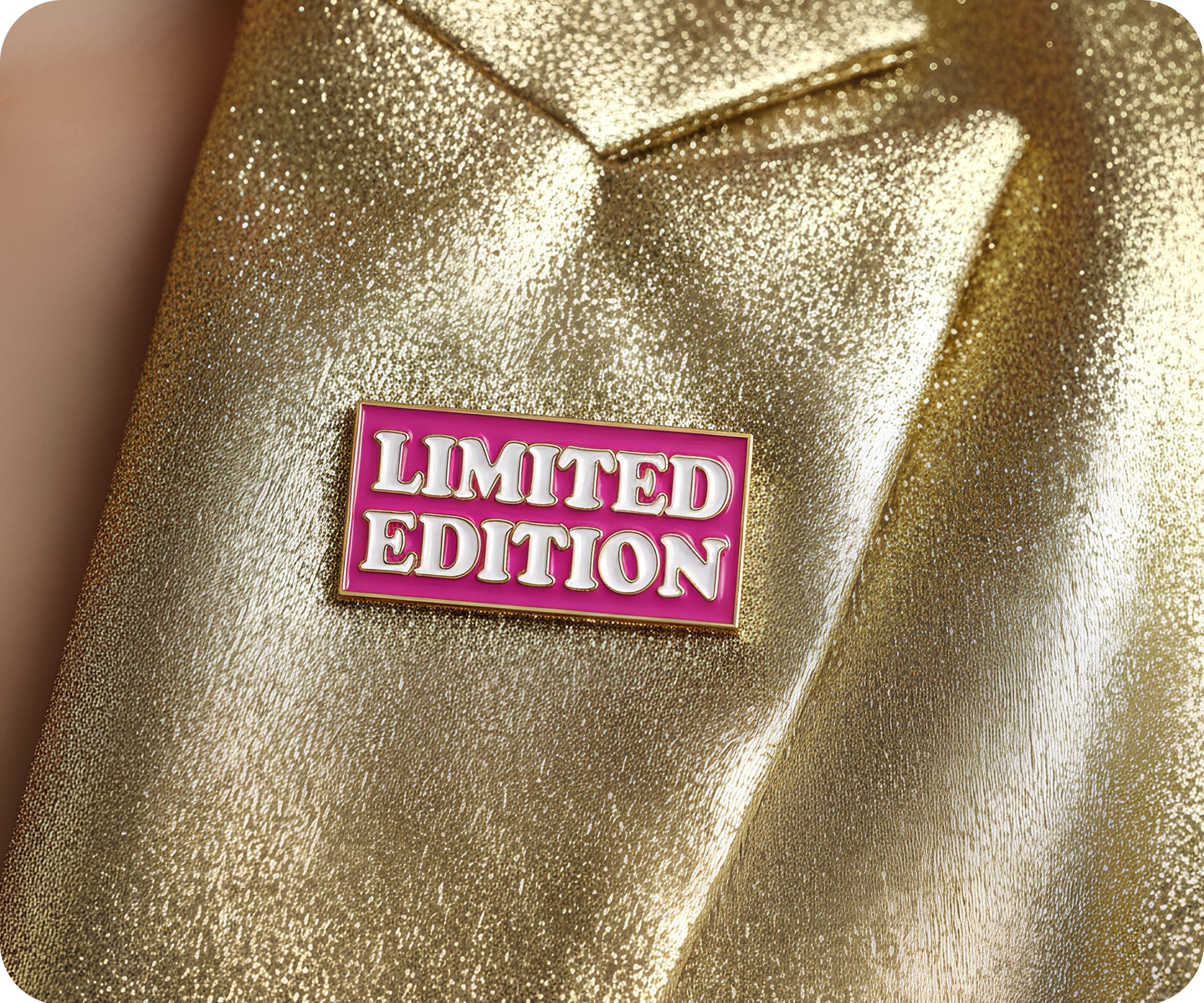 Limited Edition Pink Pin Badge
